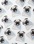 Charlie the Pug Scarf Sticker