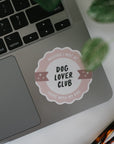 Dog Lover Club Sticker
