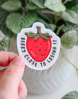 Berry Close To Losing It Jelly Sticker