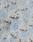 Delftware Blooms Sticker