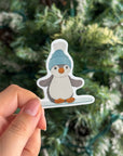 Snowboard Penguin Jelly - Christmas Vinyl Sticker