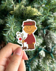 Charlie and Tree - Christmas Peanuts Vinyl Sticker