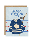 First Overall Pick Toronto Blue and White Hockey Card
