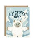 Sending Big Holiday Hugs Abominable Snowman Christmas Card