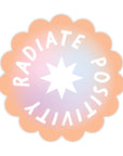 Radiate Positivity Sticker