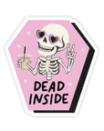 Dead Inside Skeleton Sticker