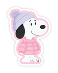 Cozy Winter Snoopy - Christmas Peanuts Vinyl Sticker