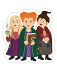 Cozy Witchy Sisters - Magical Coven Spooky Vinyl Sticker
