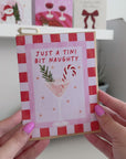 Just A Tini Bit Naughty Christmas Card