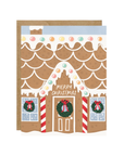 Cozy Gingerbread House Christmas Card