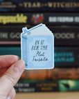 In It For The Plot Twists Thriller Book Sticker
