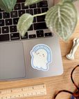 I Can Do Scary Things Ghost - Spooky Vinyl Sticker