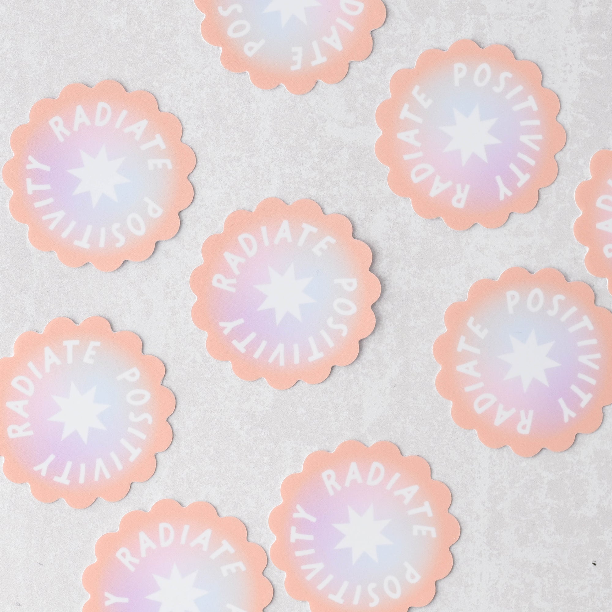 Radiate Positivity Sticker