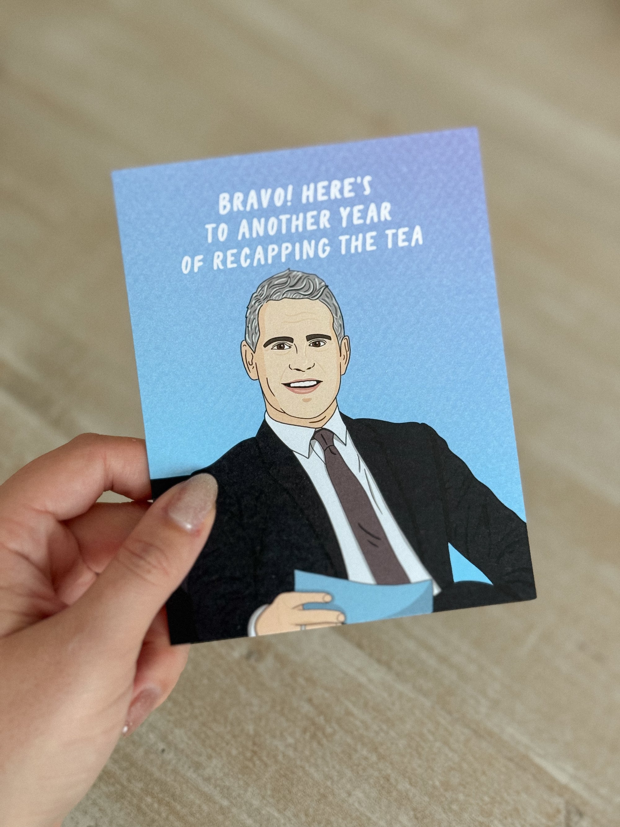 Recap The Tea Andy Birthday Card
