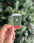 Holiday Festive Cup - Christmas Vinyl Sticker
