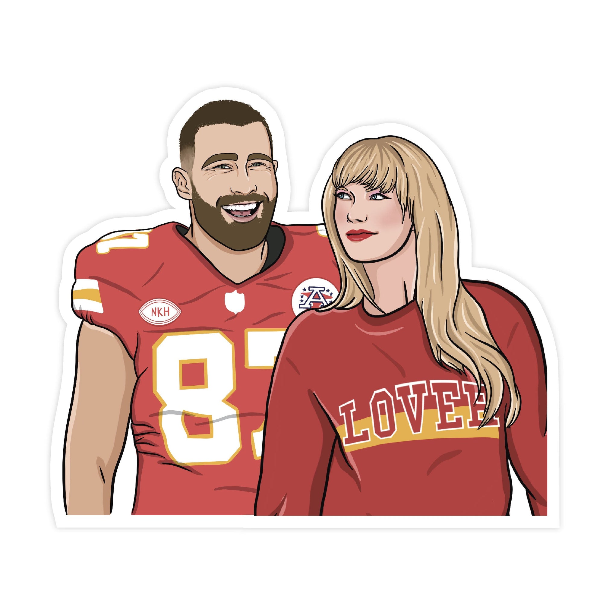Taylor and Travis Sticker