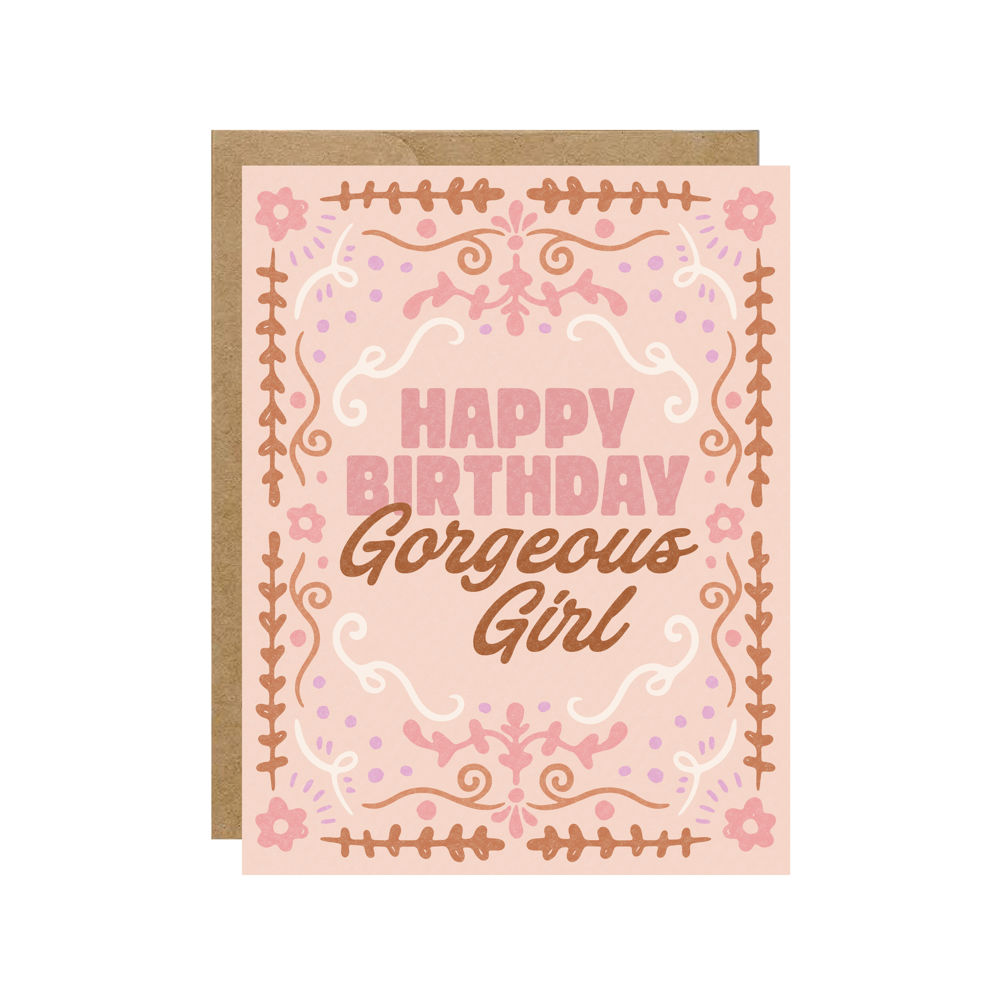 Happy Birthday Gorgeous Meadow Folk Card