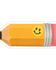 Happy Pencil - Back To School Stationery Vinyl Sticker
