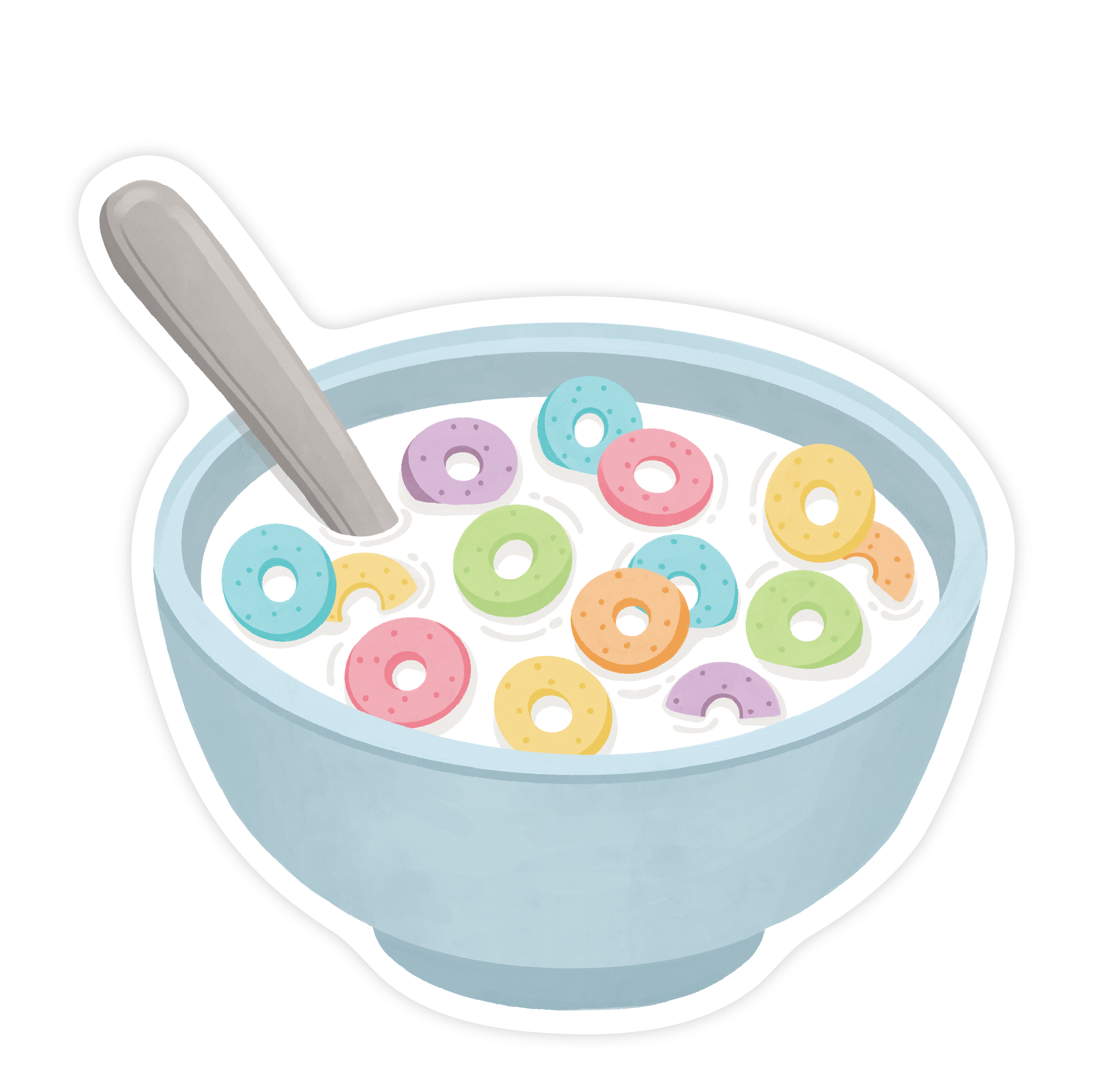 Fruity Cereal - Breakfast Foodie Vinyl Sticker