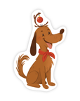 Merry Little Sidekick Max - Grinchy Christmas Dog Vinyl Sticker