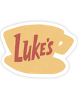 Lukes Coffee - Cozy Fall Gilmore Pop Culture Vinyl Sticker
