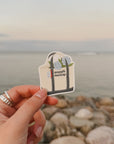 Smooth Sailing - Coastal Vinyl Tote Bag Charm Sticker