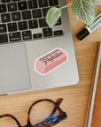 Progress Over Perfection - Stationery Eraser Vinyl Sticker