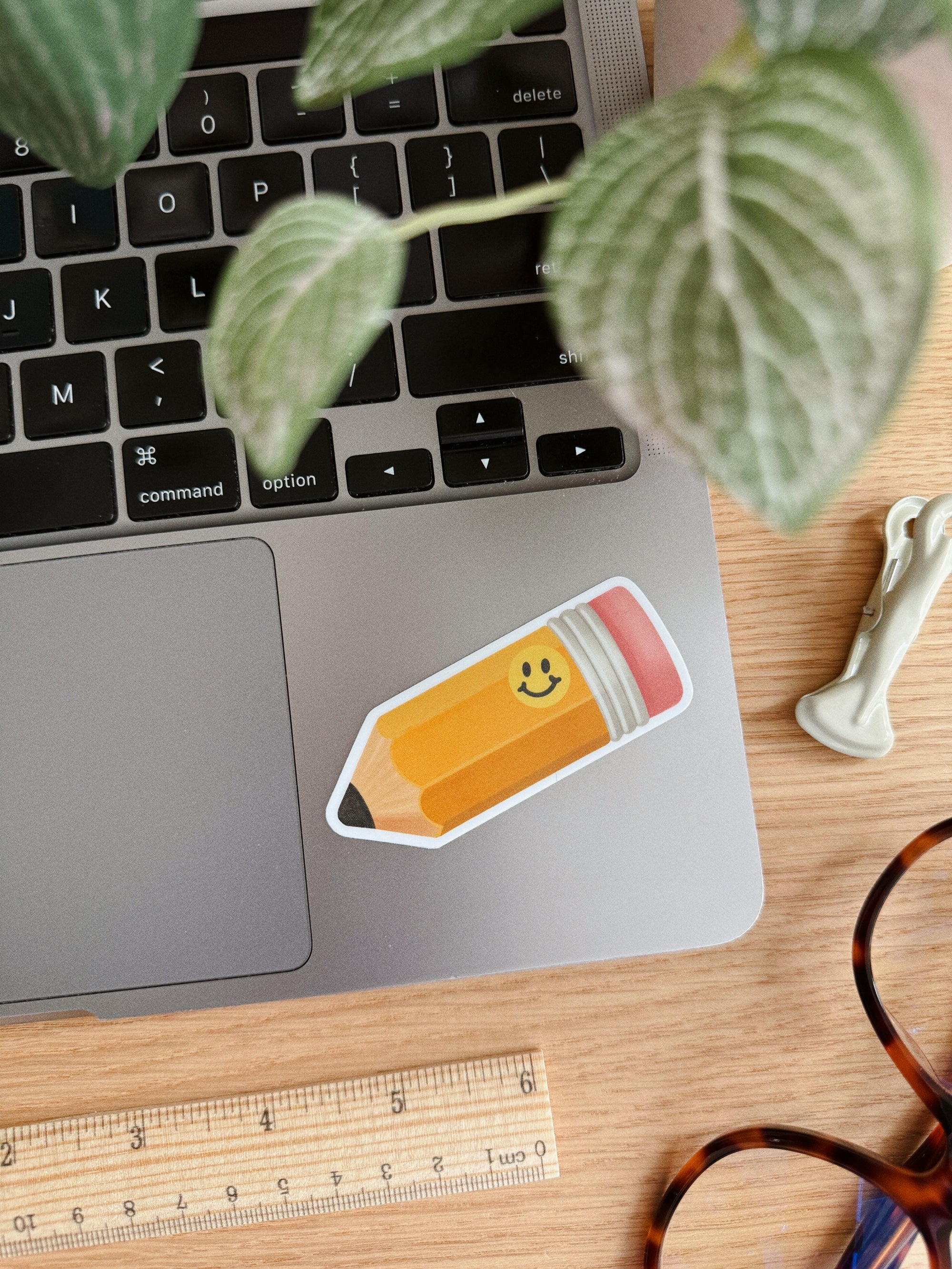 Happy Pencil - Back To School Stationery Vinyl Sticker