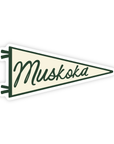 Muskoka - Cottage Country Pennant Vinyl Sticker