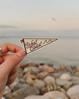 West Coast - Pennant Vinyl Sticker